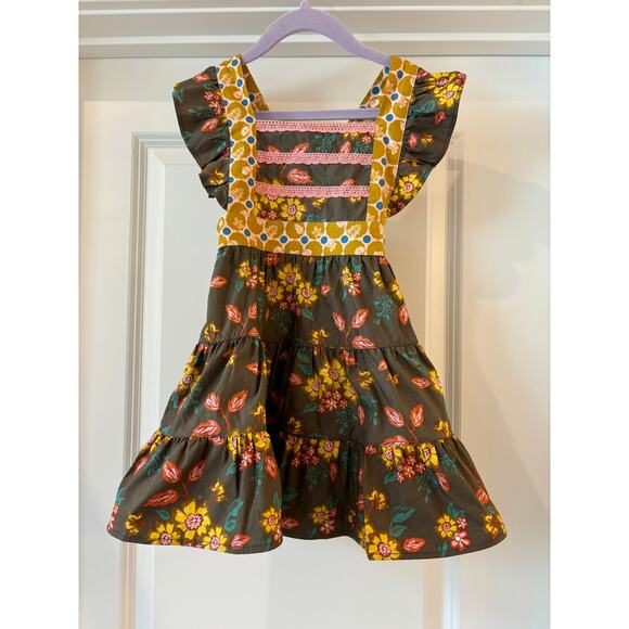 Wildflowers Autumn Leaves Boutique Dress Size 2T - Picture 1 of 8